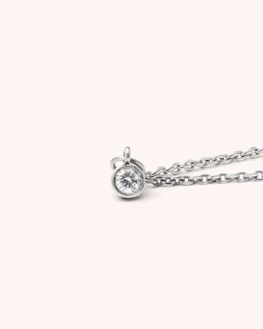 Lumen – Colgante con diamante lab