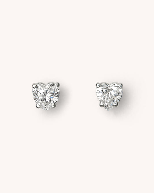 Pendiente Juliette · Diamante lab corazón